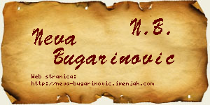 Neva Bugarinović vizit kartica